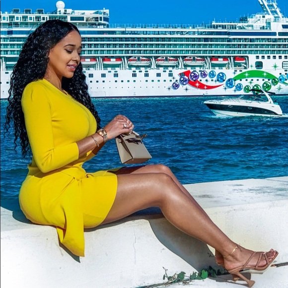 A.L.C. Yellow Hadley Dress M - Picture 14 of 15